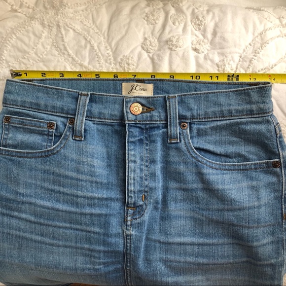 J.Crew Raw Edge Denim Skirt size 26 - Picture 4 of 7